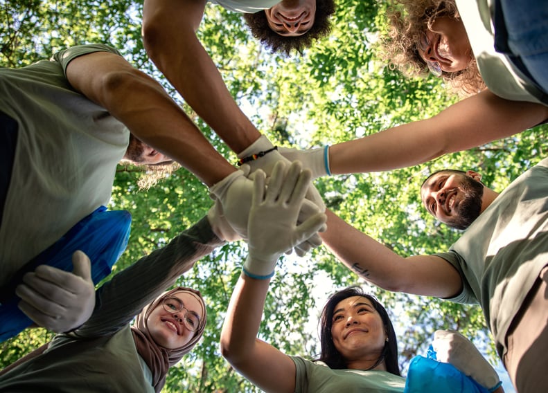 group of volunteers